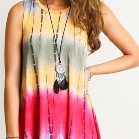 Stunning tie dye swing dress - Picture 4 of 4